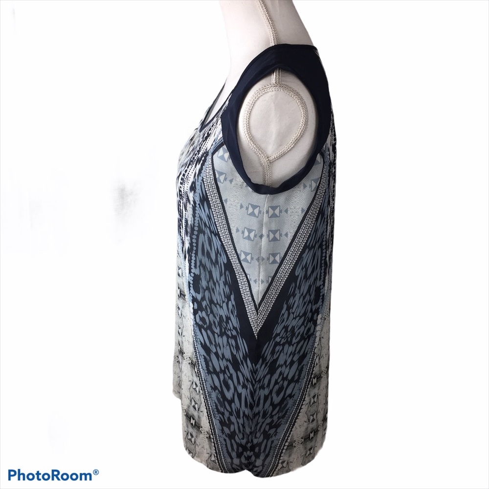 Cabi #253 Mixed Print Tunic Sleeveless Lined Sz X… - image 3